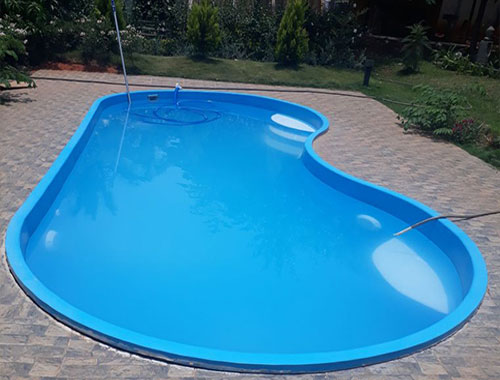 Fiberglass Bean Shaped Swimming Pool Manufacturer in Rajkot